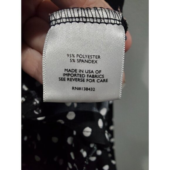 ModCloth Women's Polka Dot Midi Sundress Black White Casual Cottage Slip Sz 1X - Picture 9 of 14